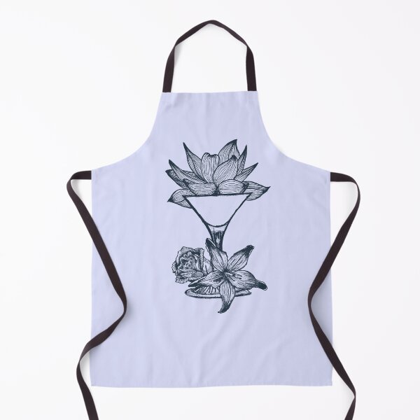 Item preview, Floral Cocktail |Hand-Drawn Ink Botanical Cocktail Art  designed and sold by Half Mess.