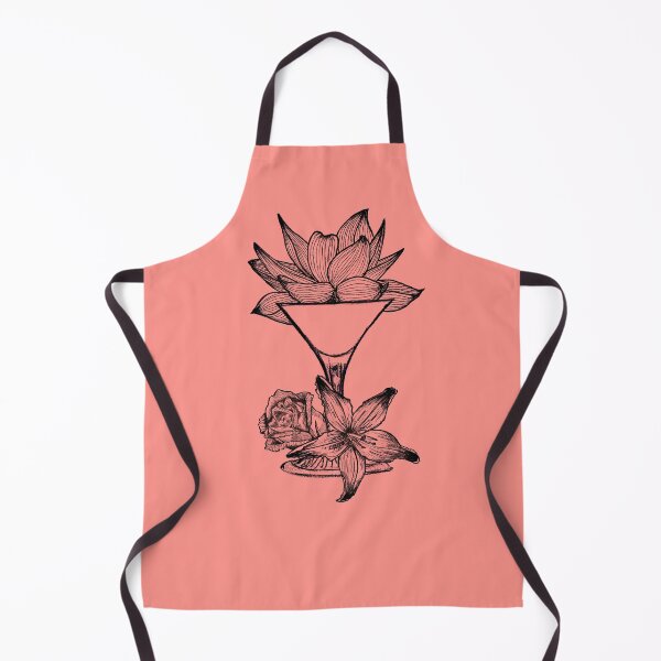Item preview, Floral Cocktail |Hand-Drawn Ink Botanical Cocktail Art  designed and sold by Half Mess.