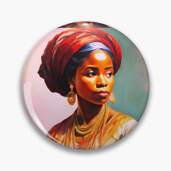 Item preview, Mangbetu woman African American Harlem Renaissance female portrait painting designed and sold by Jéanpaul  Ferro.