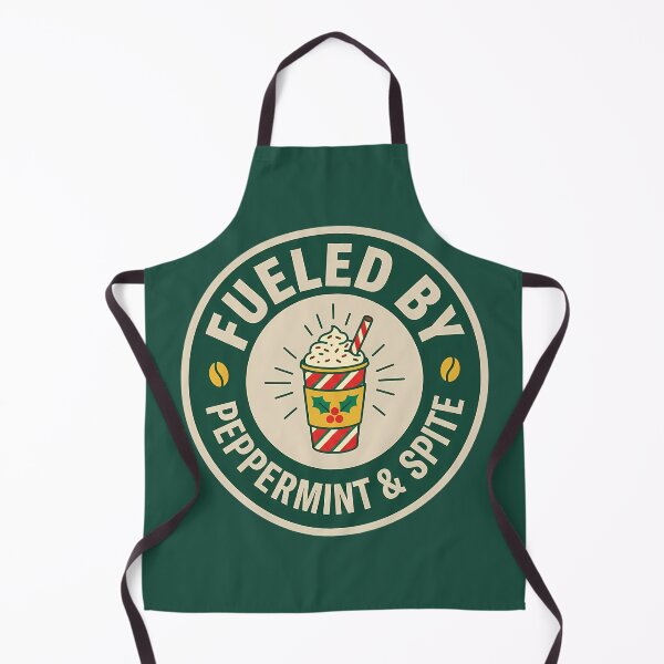 Item preview, Fueled By Peppermint And Spite Holiday Badge designed and sold by DripCultureLab.