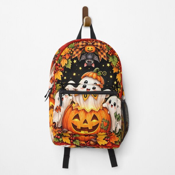 Item preview, Cute Boo Ghosts Autumn Wreath Pumpkin designed and sold by Pure Craft.