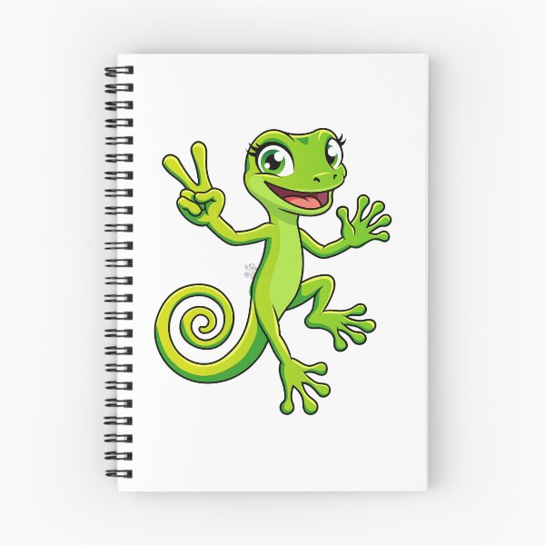 Item preview, Cute Green Gecko Peace Sign Lizard Cartoon Art designed and sold by Rupesh-Art26.