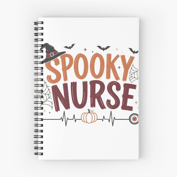 Item preview, Spooky Nurse ECG Line Heartbeat Medical Halloween designed and sold by RoyesButler.