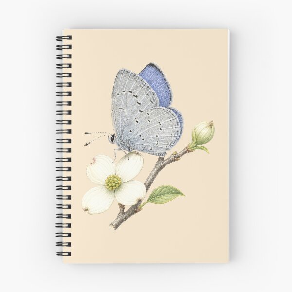 Item preview, Spring Azure Butterfly on Flowering Dogwood designed and sold by BloomStudio1.