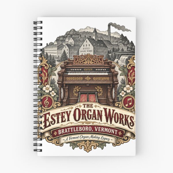Item preview, The Estey Organ Works — Brattleboro Vermont — Victorian Organ Factory designed and sold by Past in Threads.