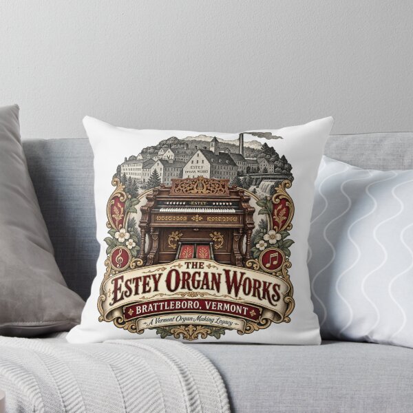 Item preview, The Estey Organ Works — Brattleboro Vermont — Victorian Organ Factory designed and sold by Past in Threads.