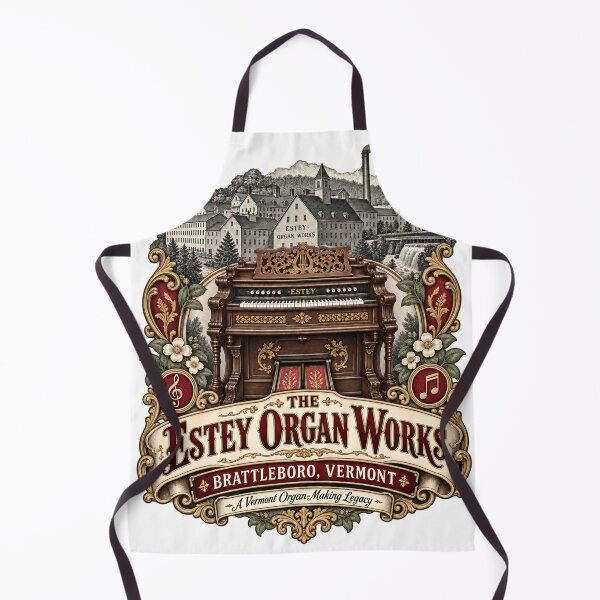 Artikelvorschau, Die Estey Organ Works — Brattleboro, Vermont — Viktorianische Orgelfabrik entworfen und verkauft von Past in Threads.