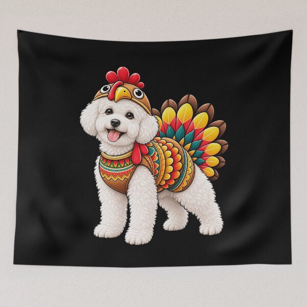 Item preview, Funny Bichon Frise Turkey Costume Thanksgiving Dog Lover designed and sold by rafaeltto.