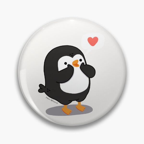 Item preview, Penguin making a sincere compliment from the heart designed and sold by julianamotzko.