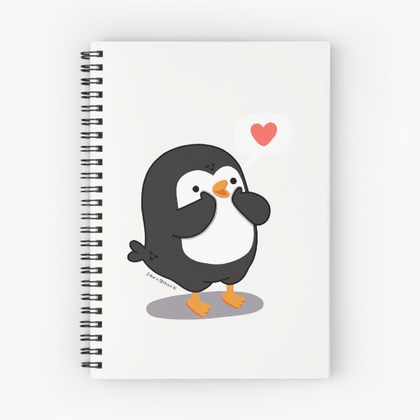 Item preview, Penguin making a sincere compliment from the heart designed and sold by julianamotzko.