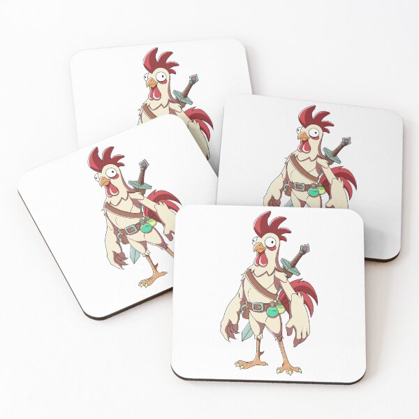 Item preview, Funny Chicken Warrior RPG Sword Farm Cartoon Art  designed and sold by Rupesh-Art26.