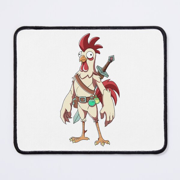 Item preview, Funny Chicken Warrior RPG Sword Farm Cartoon Art designed and sold by Rupesh-Art26.