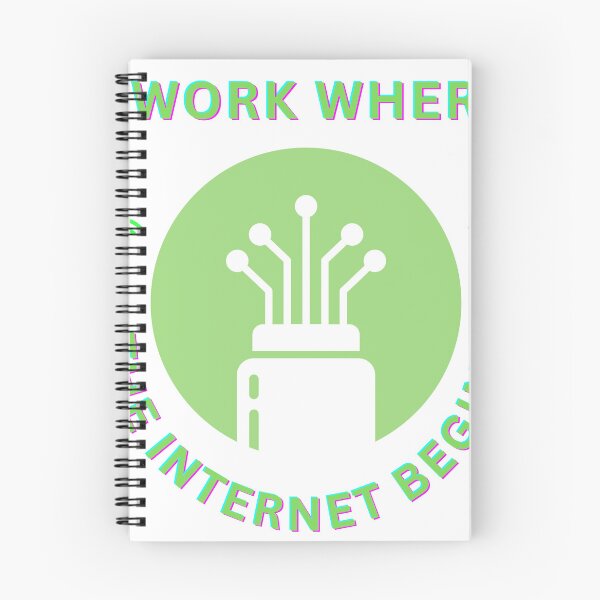 Item preview, I Work Where Internet Begins designed and sold by FiberatWorkTechs.
