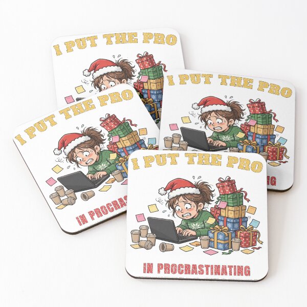 Item preview, I Put the Pro in Procrastinating Christmas Shopping — Funny Last Minute Gift designed and sold by FitEnvy.