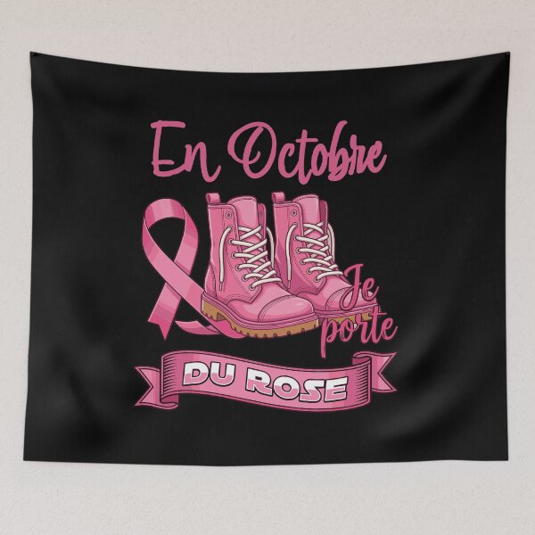 Aperçu de l'œuvre Ruban De Combat Contre Le Cancer du Sein Octobre Basket Rose créée et vendue par Designart68.