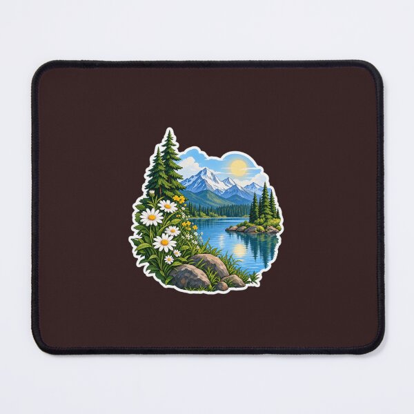 Item preview, Mountain Lake Nature Wilderness Sticker designed and sold by Ishratparween11.
