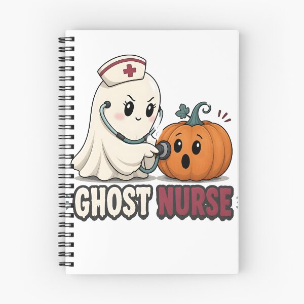 Item preview, Ghost Nurse Pumpkin Cute Spooky Halloween designed and sold by RoyesButler.