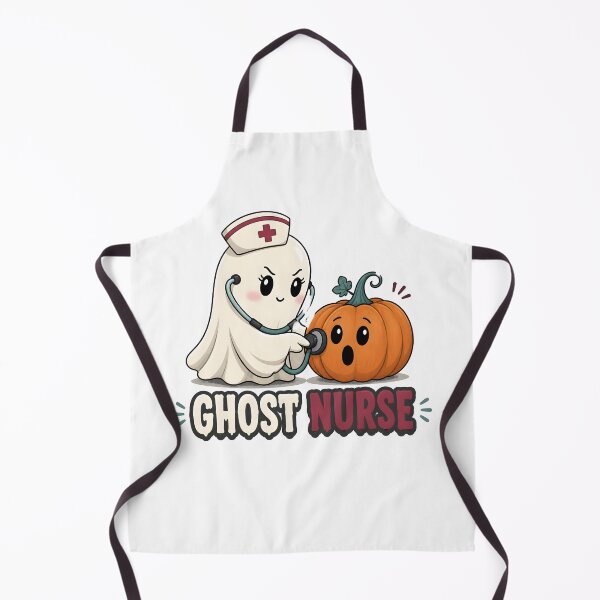 Item preview, Ghost Nurse Pumpkin Cute Spooky Halloween designed and sold by RoyesButler.