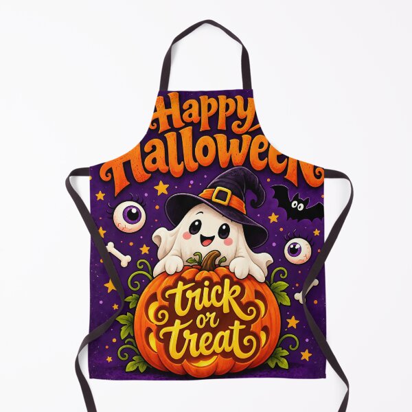 Item preview, Happy Halloween Ghost Trick or Treat Pumpkin designed and sold by Pure Craft.