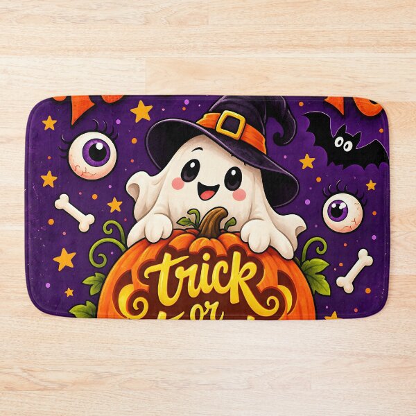 Item preview, Happy Halloween Ghost Trick or Treat Pumpkin designed and sold by Pure Craft.