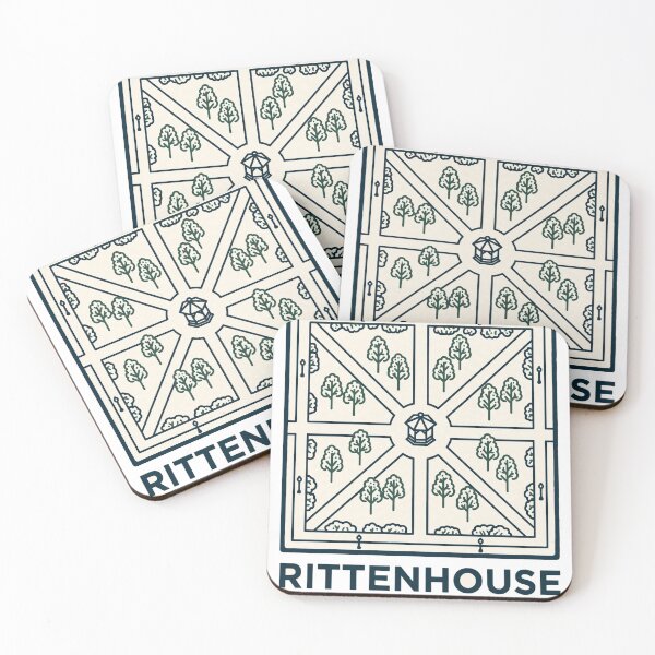 Item preview, Rittenhouse Philadelphia 19103 Park Trees Tee | Philly Center City Square T-Shirt Design designed and sold by TheThreadLab.