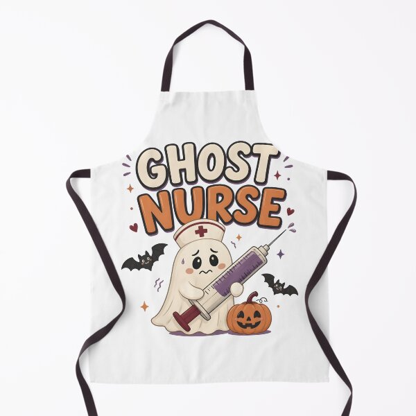 Item preview, Ghost Nurse Syringe Spooky Medical Halloween designed and sold by RoyesButler.