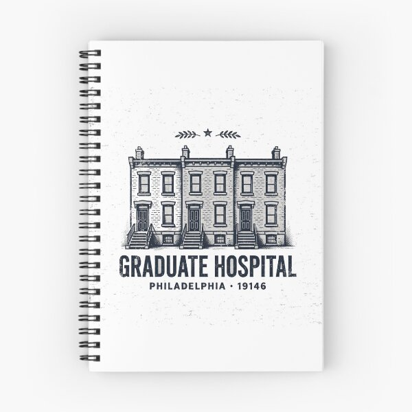 Item preview, Graduate Hospital Philadelphia 19146 Rowhouse Tee | Philly Row Home T-Shirt Design designed and sold by TheThreadLab.