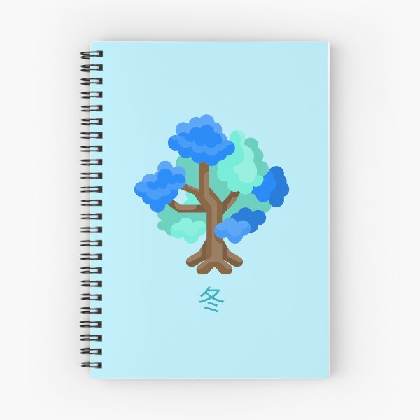 Item preview, Blue Winter Tree Japanese Minimalist Nature designed and sold by DJCartoonDesigns.