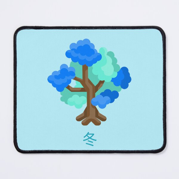 Item preview, Blue Winter Tree Japanese Minimalist Nature designed and sold by DJCartoonDesigns.