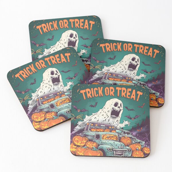 Item preview, Spooky Ghost Pumpkin Truck designed and sold by Structure-Blue.