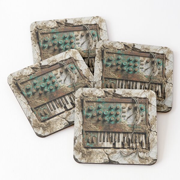 Item preview, Excavated Analog Synth - Rusted Stone Relic designed and sold by codex antique.