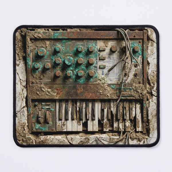 Item preview, Excavated Analog Synth - Rusted Stone Relic designed and sold by codex antique.