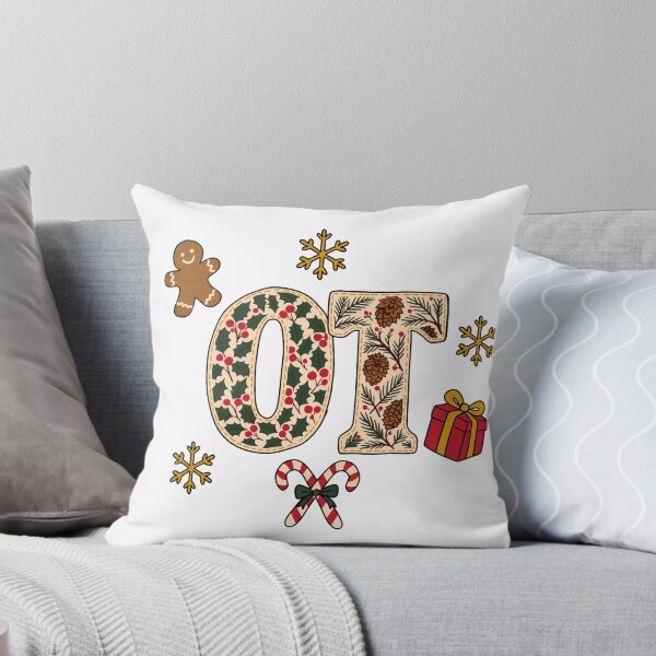 Item preview, OT Christmas Monogram Holly Pinecone Patchwork designed and sold by sdcreations210.