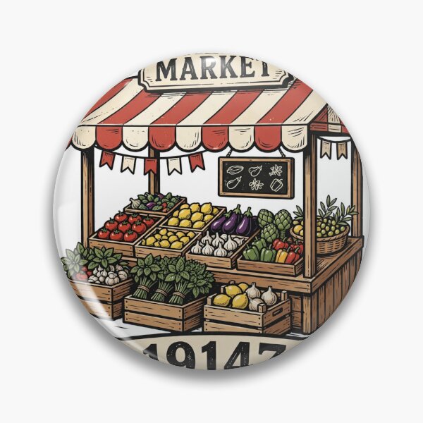 Item preview, Italian Market Philadelphia 19147 Stall Shirt | 9th Street Philly Food Gift, Market Lover Tee designed and sold by TheThreadLab.