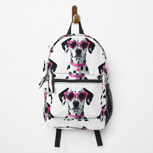 Item preview, Cute Dalmatian Dog with Pink Heart Sunglasses – Spotted Dog designed and sold by anemiche.