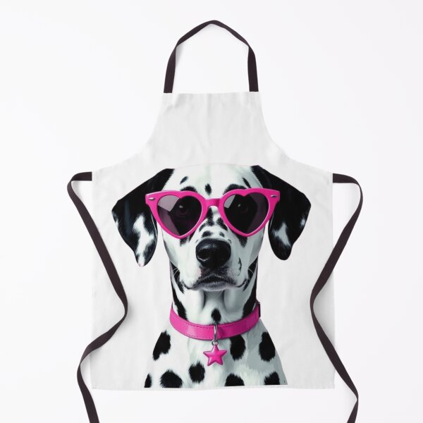 Item preview, Cute Dalmatian Dog with Pink Heart Sunglasses – Spotted Dog designed and sold by anemiche.