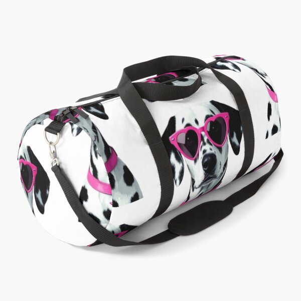 Item preview, Cute Dalmatian Dog with Pink Heart Sunglasses – Spotted Dog designed and sold by anemiche.