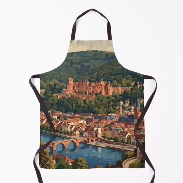Item preview, Heidelberg Castle Germany Vintage Travel – Old Bridge Neckar River Romantic Ruins designed and sold by Bomax121.