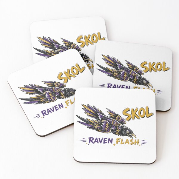 Aperçu de l'œuvre Skol Raven Flash créée et vendue par PhillySportz.