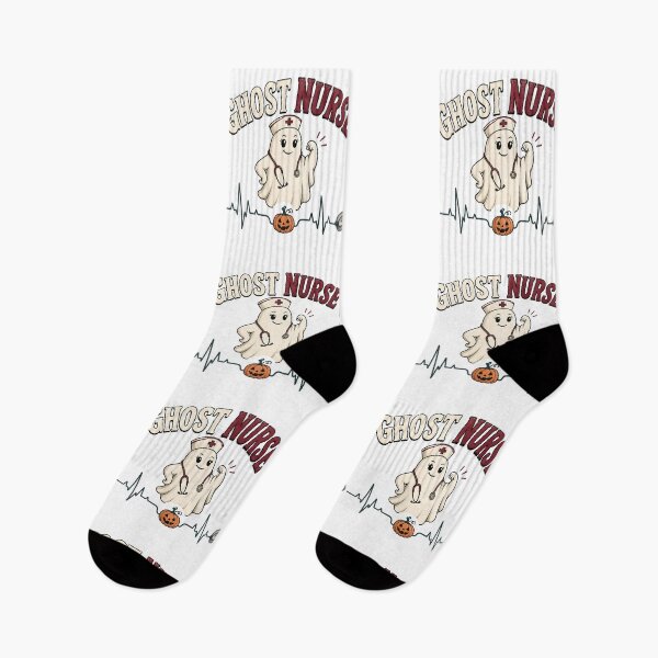 Item preview, Ghost Nurse ECG Pulse Line Spooky Healthcare designed and sold by RoyesButler.