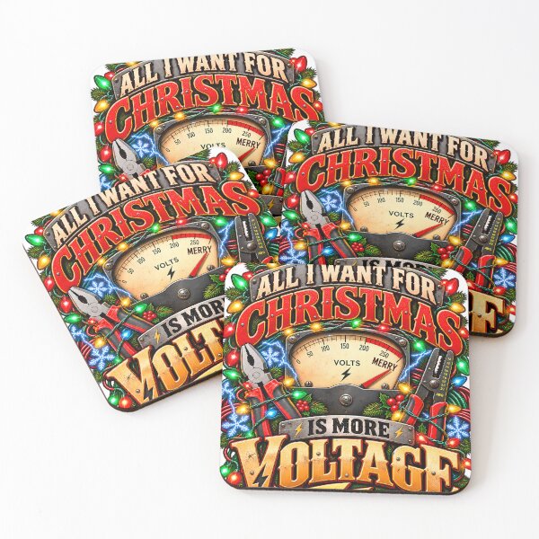 Item preview, All I Want For Christmas Is More Voltage Funny Electrician designed and sold by 198tees.