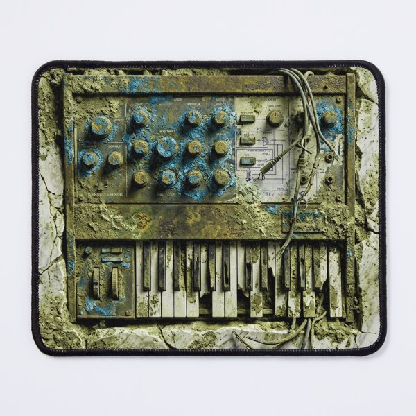 Item preview, Overgrown Analog Synth - Moss & Cyan Relic designed and sold by codex antique.