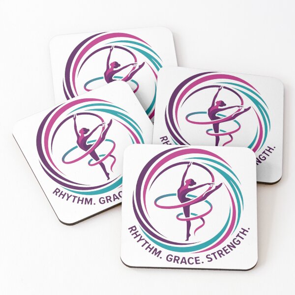 Aperçu de l'œuvre Rythme. Grâce. Force. Gymnastique rythmique créée et vendue par FlipGymnastics.