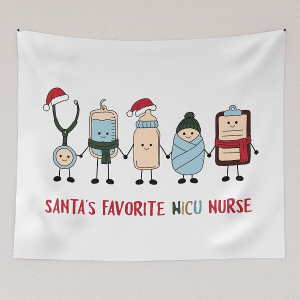Item preview, Santa's Favorite NICU Nurse Neonatal Christmas designed and sold by sdcreations210.