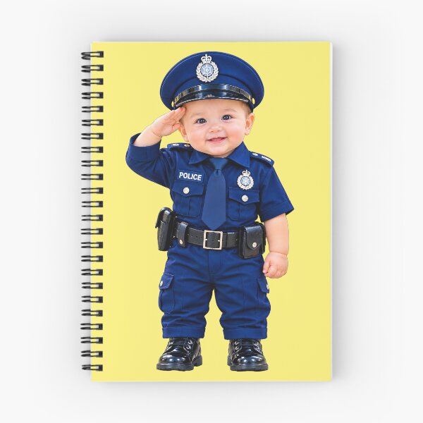 Item preview, Cute Baby Police Officer Saluting designed and sold by MagicCrystal.