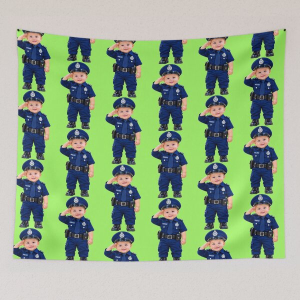 Item preview, Cute Baby Police Officer Saluting designed and sold by MagicCrystal.