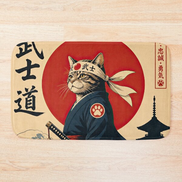 Item preview, Bushido Samurai Cat designed and sold by obstinator.