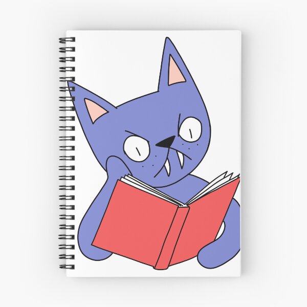 Item preview, Mean Cat Reading - purple designed and sold by motherbrainart.