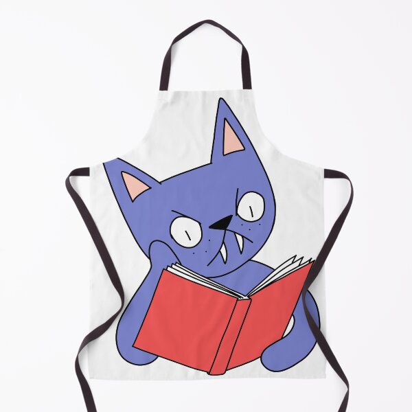 Item preview, Mean Cat Reading - purple designed and sold by motherbrainart.