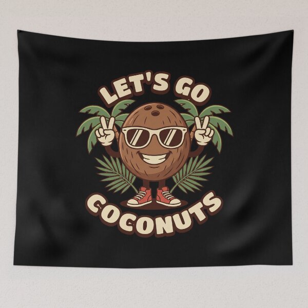 Item preview, Let's Go Coconuts Tropical Summer Vacation Beach Party Humor designed and sold by w66aboo.